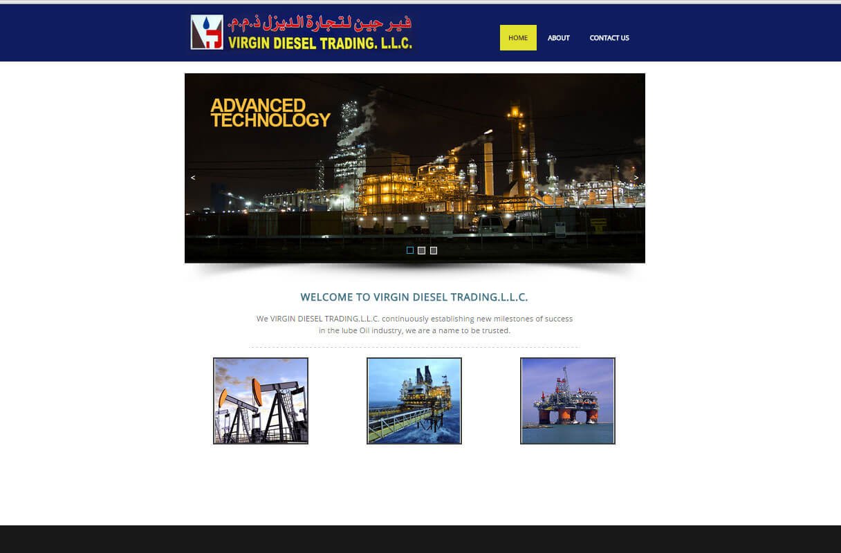 diesel trading website theme